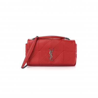 YSL JAMIE 4.3 SHOULDER BAG QUILTED LEATHER RED 918257 (25*15*7.5cm)